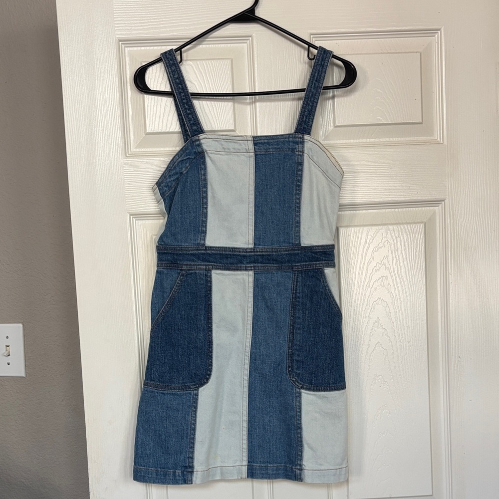 Alice and Olivia two-Tone Denim Dress